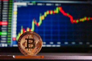 bitcoin z wykresem cen