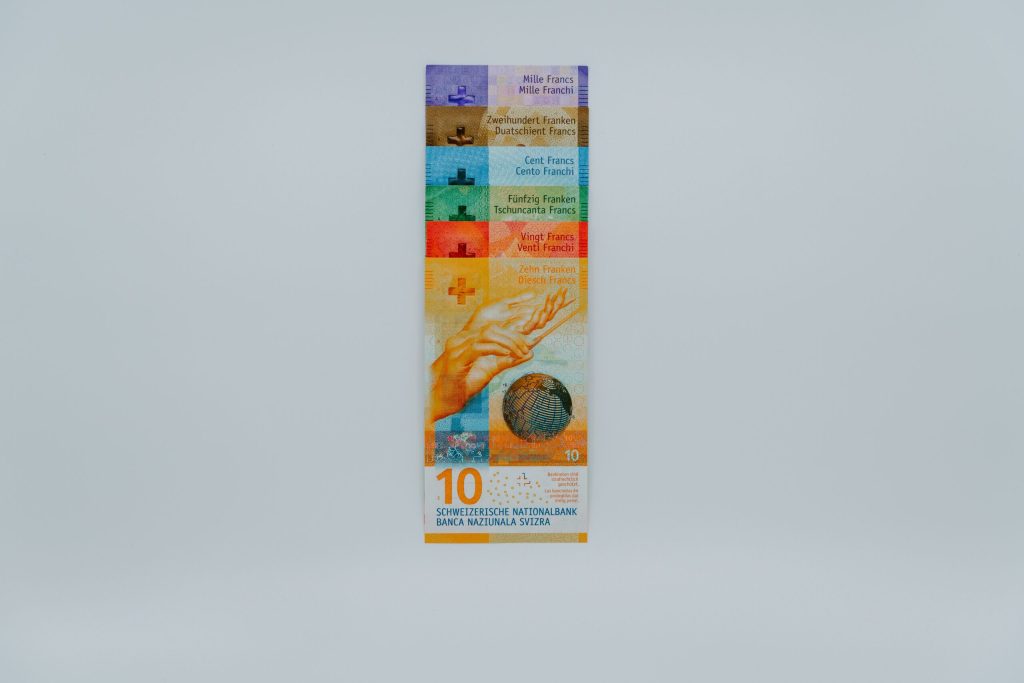 banknoty franka szwajcarskiego